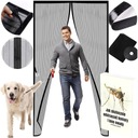 MOSKITIERA DRZWI MAGNETYCZNA ZASŁONA NA OKNO BALKONOWE 90x230 MAGNES KOMAR