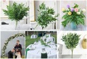 БУКЕТ14 цветов ивы, искусственные ветки, ваза, листья, плющ, балкон