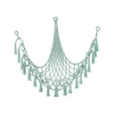 Мягкая игрушка-гамак с плюшевой сеткой, макраме