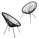 Комплект из 2x кресел ACAPULCO черный 72x79x85 см