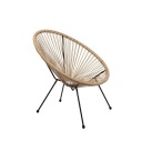 ACAPULCO FLAT кресло натуральный 71x71x80 см HOMLA