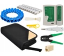 Тестер RJ45, вилки, нож для обжима, инструмент для зачистки кроны