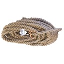 Кучерява джутова мотузка 24мм 20м декоративна дряпка