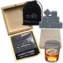 НАБОР ИЗ 12 КАМНЕЙ ДЛЯ ЛЬДА ДЛЯ ВИСКИ В ДЕРЕВЯННОЙ ПОДАРОЧНОЙ КОРОБКЕ