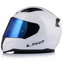 KASK MOTOCYKLOWY LS2 FF353 RAPID II BIAŁY POŁYSK + NIEBIESKA SZYBA Kolor biały