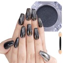 ЧЕРНАЯ ПОРОШКА ДЛЯ НОГТЕЙ С ЗЕРКАЛЬНЫМ ЭФФЕКТОМ ХРОМ