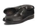 Мужские деловые туфли черные из натуральной кожи W-20, размер 42