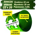 Valce na paradajky silné tuhé odolné - PVC - 22x20 / 7,61L *Zelené* EAN (GTIN) 5904054585955