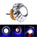 МОТОЦИКЛЕТНІ ФАРА LED (СВІТЛОДІОД) PROJEKTORA SINGLE HALO АНГЕЛ DEVIL EYE SPOT 27  фото 9