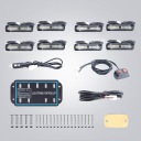 8X HEADLIGHTS WARNINGS 12 LED LAFETTE LIGHT BULBS ROAD STROBOSCOPE HELP ROAD  photo 10