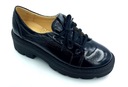 Красивые туфли из 100% МЯГКОЙ кожи, легкая толстая подошва М27, цвет черный 38.