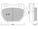 METELLI ZAPATAS DE FRENADO 22-0354-0 