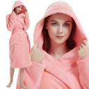 КОРАЛЛОВЫЙ БАННЫЙ ХАЛАТ из МИКРОФИБРЫ С КАПЮШОНОМ L/XL CARLO
