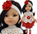 HISZPAŃSKA LALKA PAOLA REINA 32 CM W WYJĄTKOWYM RĘCZNIE ROBIONYM UBRANKU