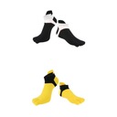 4x Toe Socks Mesh Athletic Yoga Crew Socks