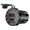 2× GATE CHARGER MOTORCYCLE AUTOMOTIVE 48W 2X USB TYP-C PD 30W VOLTMETER  photo 8