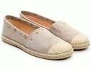 szare Espadryle gwiazdki r.39