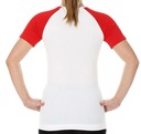 Brubeck Dámske 3D tričko Husar PRO s krátkym rukávom biela/červená L Veľkosť L