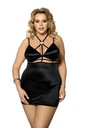 Desita XXL+ (chemise black/halka čierna) Anais Dominujúci vzor bez vzoru