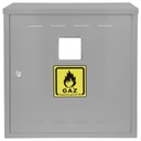 ЯЩИК ГАЗОВЫЙ ШКАФ 40х70х25 СЕРЫЙ БЕЗ ЗАДНИЦЫ