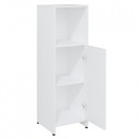 Kúpeľňová skrinka biela stojaca STĺpik REGÁL 95 cm Farba nábytku biela