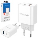 СЕТЕВОЕ ЗАРЯДНОЕ УСТРОЙСТВО ДЛЯ ТЕЛЕФОНА USB A + USB C 20W POWERFUL FAST 3A PD QC 3.0