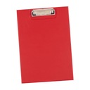 Обложка доски с зажимом закрытая красная папка А4