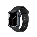 Crong Crong Liquid - Pasek do Apple Watch 42/44/45/49 mm (czarny) Szerokość paska 42 mm