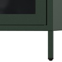 Vitrína presklená kovová komoda Modern JAN NOWAK GINA: fľašková zelená Šírka nábytku 80 cm