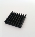 АЛЮМИНИЕВЫЙ РАДИАТОР 25X25X5мм ЧЕРНЫЙ