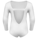 BODY BALETOWE Z DŁUGIM RĘKAWEM STRÓJ TANIEC 98/104