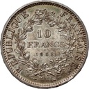Francja, 10 franków 1968, Herkules Rok 1968