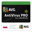 AVG Antivirus PRO Mobilation for Android na 1 rok Liczba stanowisk 1