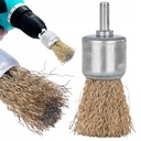 SZCZOTKA DRUCIANA NA WIERTARKĘ 24mm PĘDZELKOWA MOSIĘŻNA DRUT FALISTY