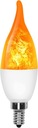 Лампа e14 с пламенем, светодиодный канделябр, пакет пламени из 6 шт.