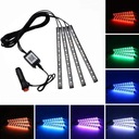 CINTA DIODO LUMINOSO LED RGB 5050 12V BLUETOOTH APLIKACJA ILUMINACIÓN KABIN AUTO COCHE 