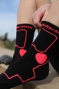 Rollerblade Skate Socks Black/Pink - Damskie skarpety do rolek / łyżworolek