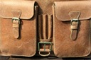 Taška kožená pánska taška veľká pojme notebook 15 poľsko výroba Kolekcia brąz