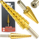 РОЖДЕСТВЕНСКАЯ ЕЛКА СТУПЕНЧАТОЕ СПИРАЛЬНОЕ КОНИЧЕСКОЕ СВЕРЛО ПО МЕТАЛЛУ 4-12 мм HSS TYTAN!