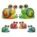 Двустороннее украшение. СЧАСТЛИВЫЕ УЛИТКИ