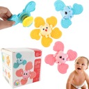 СПИННЕР С СЕНСОРНОЙ ПРИСОСКОЙ ПОГРЕМКА ДЛЯ ВАННЫ ПОДАРОК ​​3 ШТ.