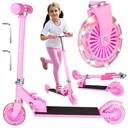 БОЛЬШОЙ СКЛАДНОЙ ДВУХКОЛЕСНЫЙ САМОКАТ ДЛЯ ДЕТЕЙ, РЕГУЛИРУЕМЫЙ + СВЕТЯЩИЕСЯ СВЕТОДИОДНЫЕ КОЛЕСА