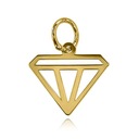 ЗОЛОТОЙ БРИЛЛИАНТНЫЙ КУЛОН, 333 ГОДА