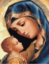 АЛМАЗНАЯ МОЗАИКА СВЯТАЯ БОЖЬЯ МАТЕРЬ, ГЛЯДЯ НА СВОЕГО СЫНА NO-1006449