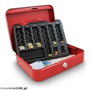 КАССЕТА ДЛЯ ДЕНЕГ, МЕТАЛЛИЧЕСКИЙ СЕЙФ, 25 СМ, КРАСНЫЙ