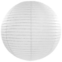 ФОНАРЬ бумажный, БЕЛЫЙ, круглый шар, подвесное бумажное украшение, 35 см