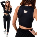 Спортивный комплект + TOP FUNKY | МИШКА 3в1 черный М/Л