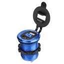 ЗАРЯДНОЕ МОТОЦИКЛЕТНАЯ АВТОМОБИЛЬНАЯ 2USB Z ВОЛЬТМЕТРОМ СВЕТОДИОДНЫЕ 12-24 V  фото 8