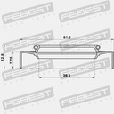 COMPACTADOR DE ACEITE DE EJE DE ACCIONAMIENTO HYUNDAI KIA FEBEST 95GDW-41610813R 