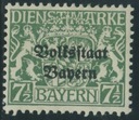 Bayern 7 1/2 pf. - Dienstmarke / Volkstaat ..